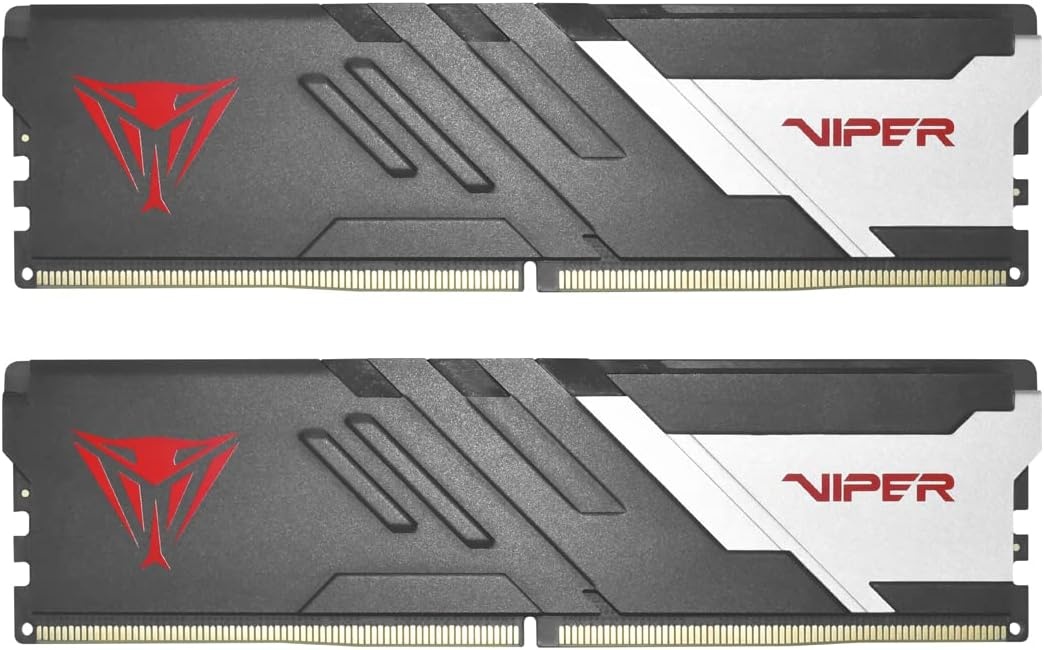 Оперативная память Patriot Viper Venom, DDR5, 32GB (2x16GB), 6000MHz, CL30, с радиаторами, серый/чер