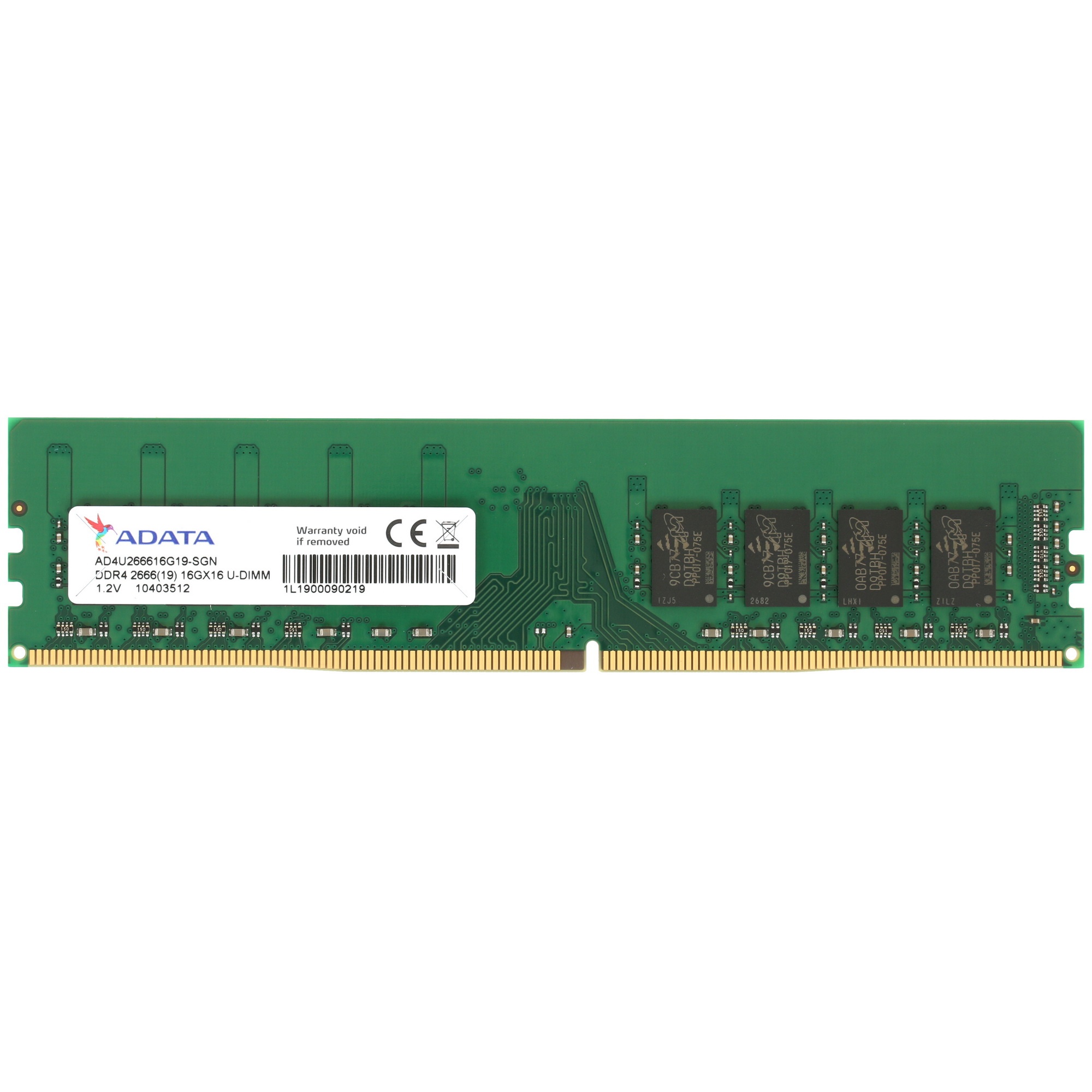 Оперативная память ADATA Premier, DDR4, 16GB (1x16GB), 2666MHz, CL19