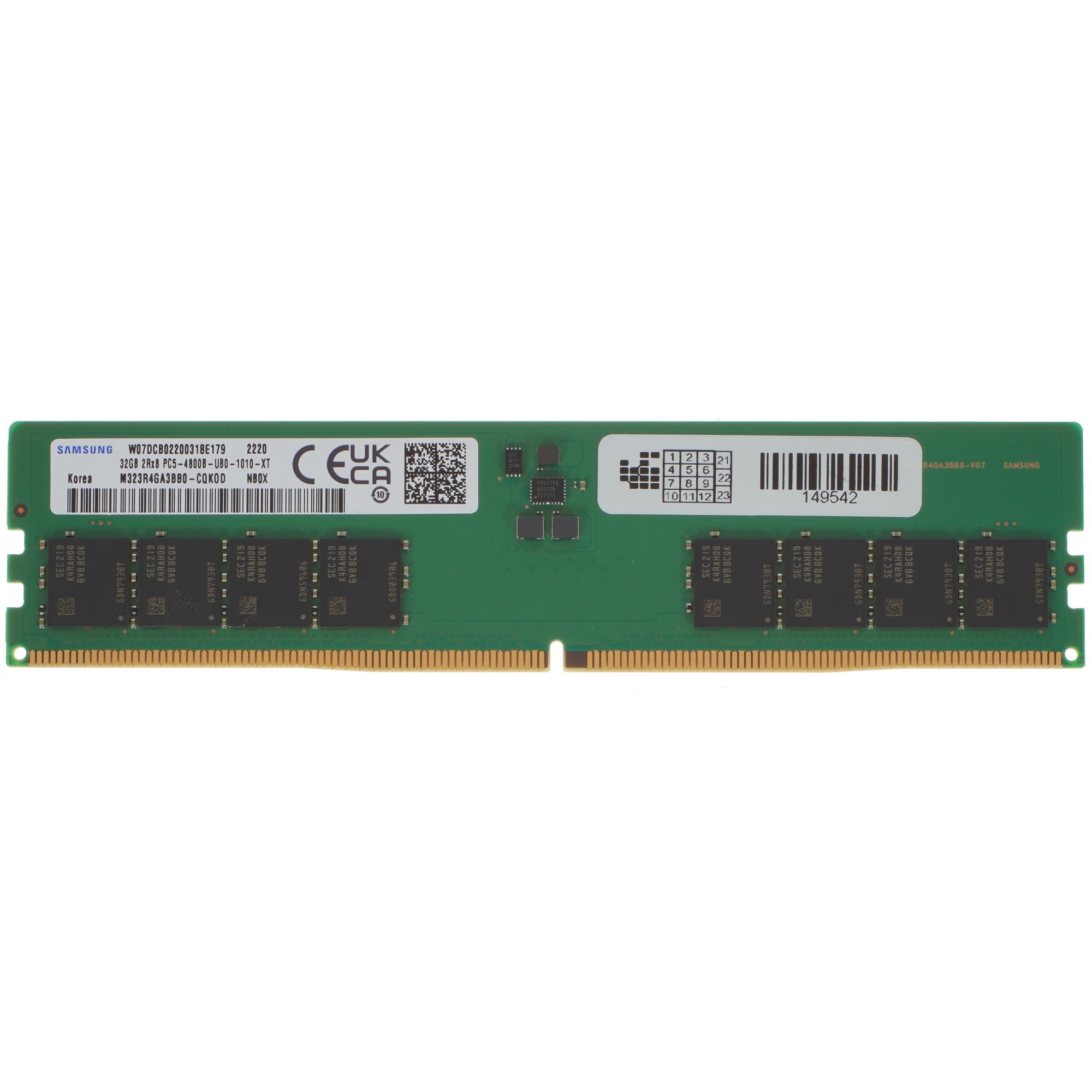 Оперативная память Samsung M323R4GA3BB0-CQK, DDR5, 32GB (1x32 GB), 4800 MHz, CL40