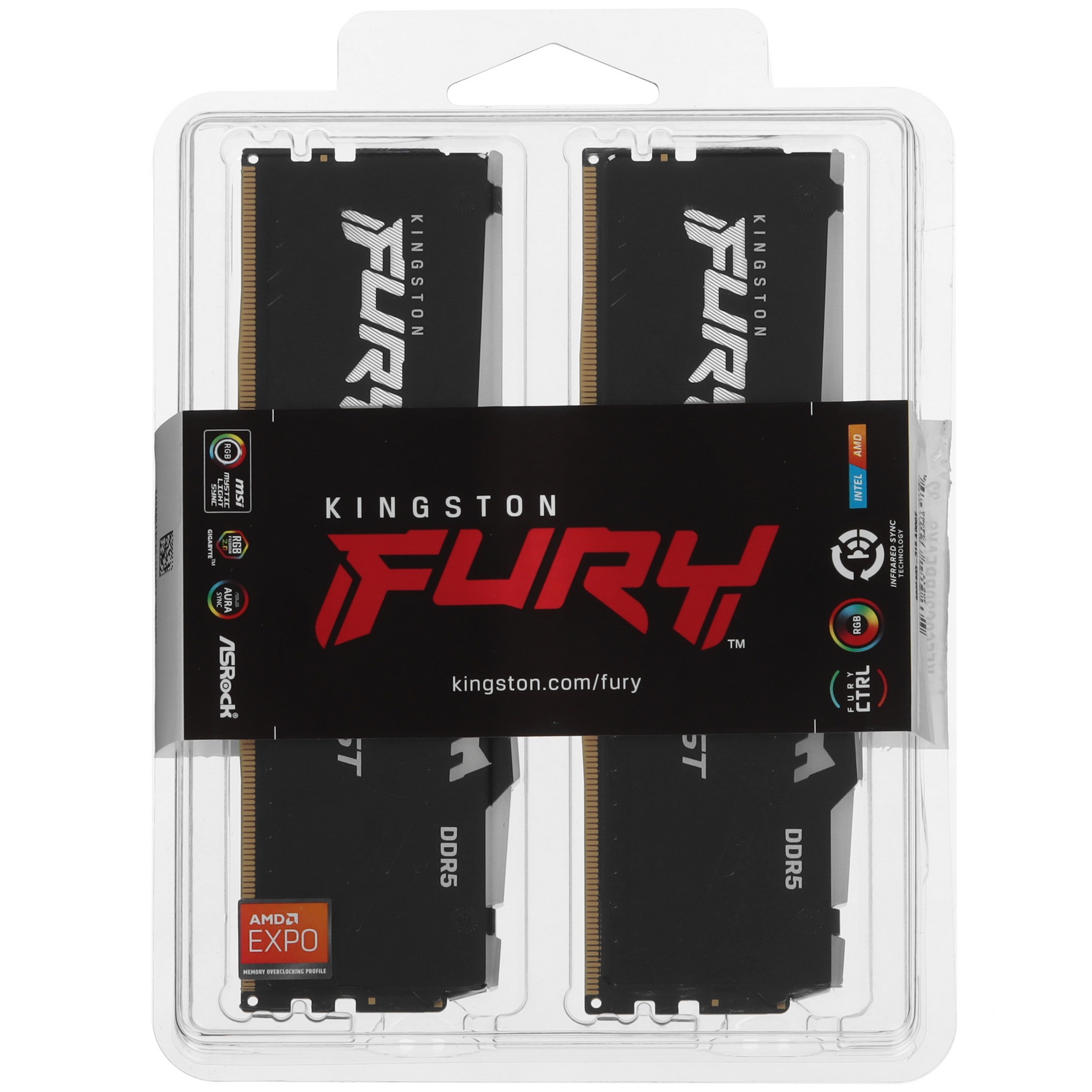 Модуль памяти Kingston DIMM 32GB DDR5-6000 KF560C30BBEAK2-32