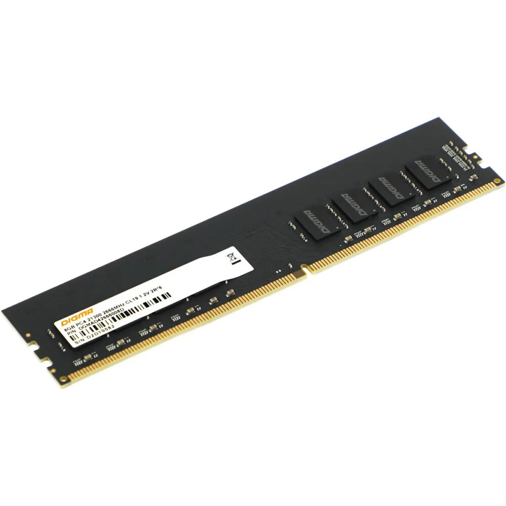 Оперативная память Digma DDR4 8Gb 2666MHz DGMAD42666008D RTL PC4-21300 CL19 DIMM 288-pin 1.2В dual r
