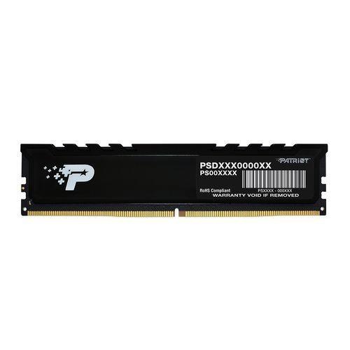 Оперативная память Patriot Signature Premium, DDR5, 16GB (1x16 GB), 4800 MHz, CL40, радиатор, черный