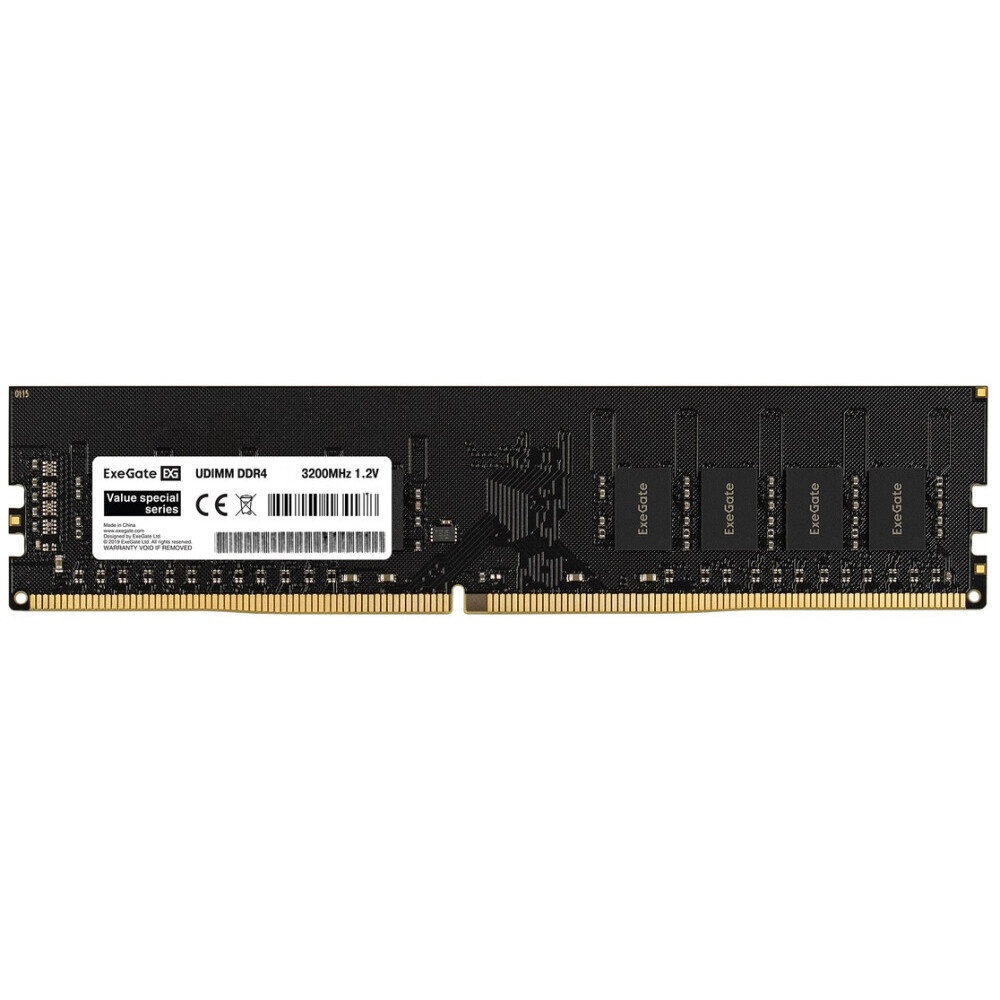Оперативная память Exegate, DDR4, 16GB (1x16 GB), 3200 MHz, CL22, OEM