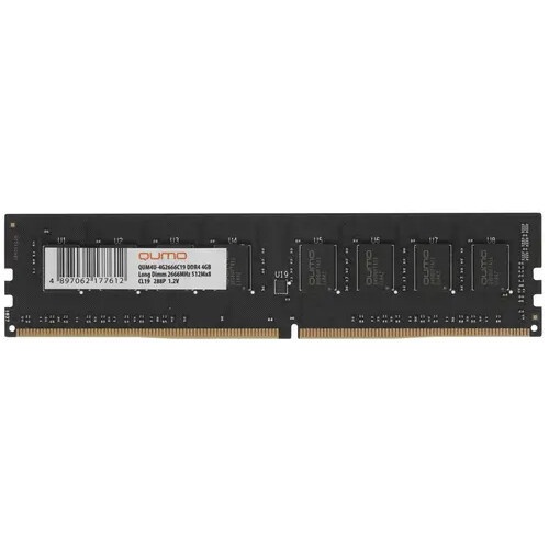 Оперативная память QUMO, DDR4, 4GB (1x4GB), 2666MHz, CL19