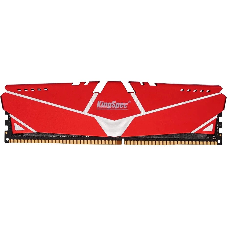 Оперативная память KingSpec, DDR4, 32GB (1x32GB), 3200MHz, CL19, с радиатором, черный