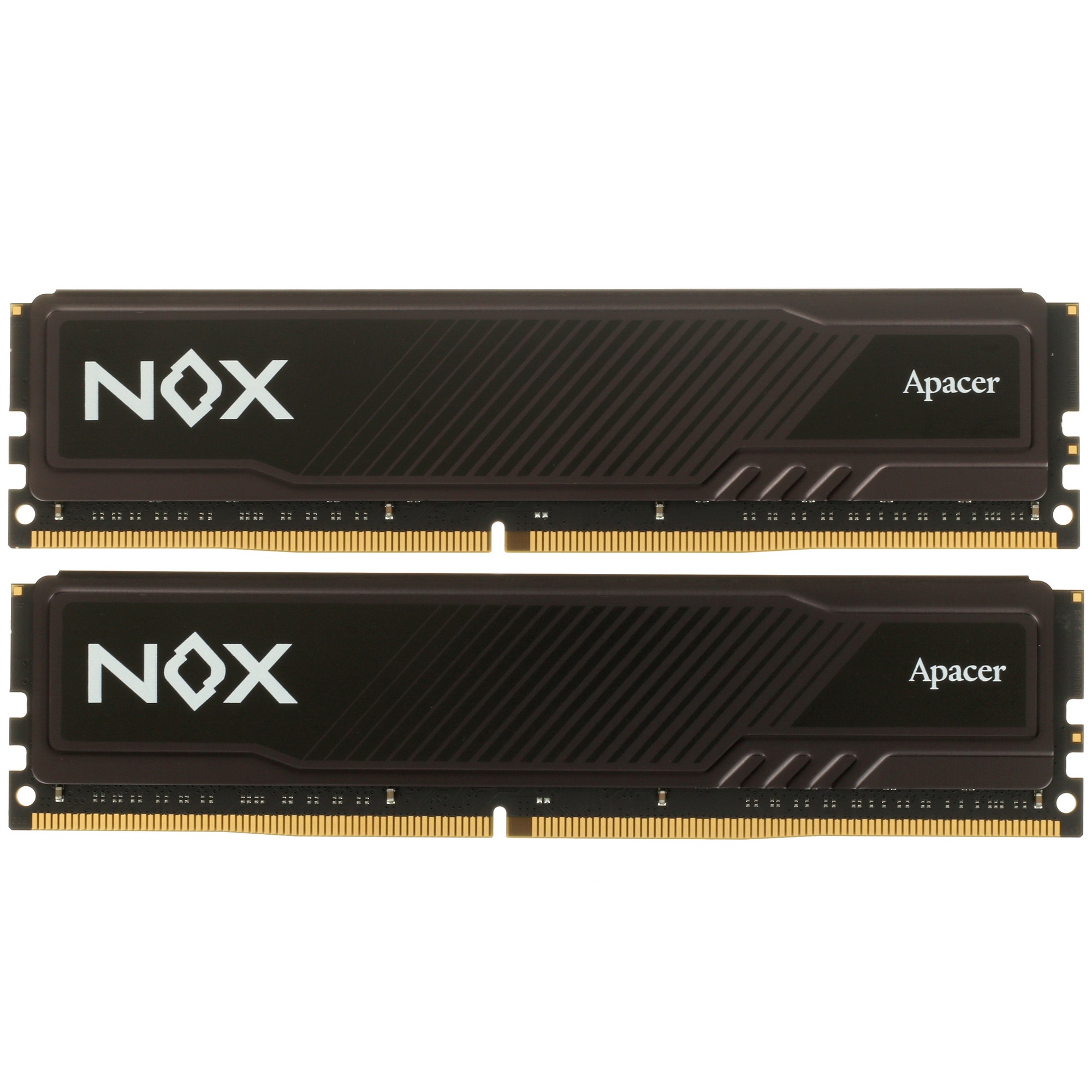 Оперативная память Apacer Nox, DDR4, 32GB (2x16 GB), 3200 MHz, CL16, радиатор, чёрный