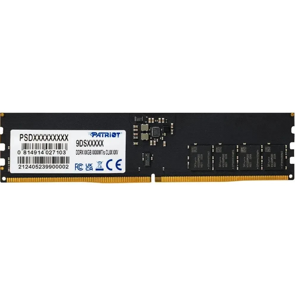 Оперативная память Patriot Signature, DDR5, 16GB (1x16 GB), 6400 MHz, CL5, DIMM2