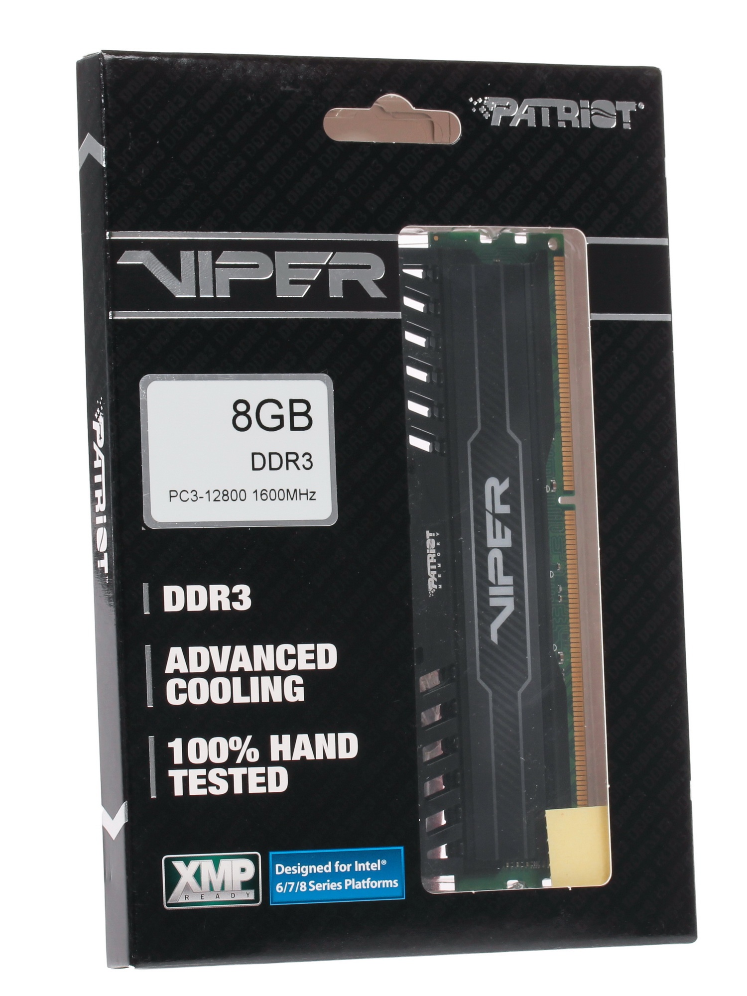 Оперативная память DIMM 8GB PC12800 DDR3 PV38G160C0 Patriot