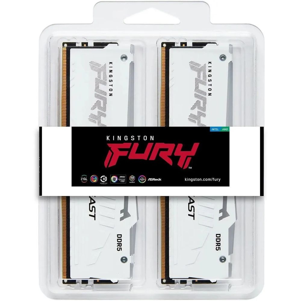 Оперативная память Kingston 64GB 6400MT/s DDR5 CL32 DIMM (Kit of 2) KF564C32BWAK2-64
