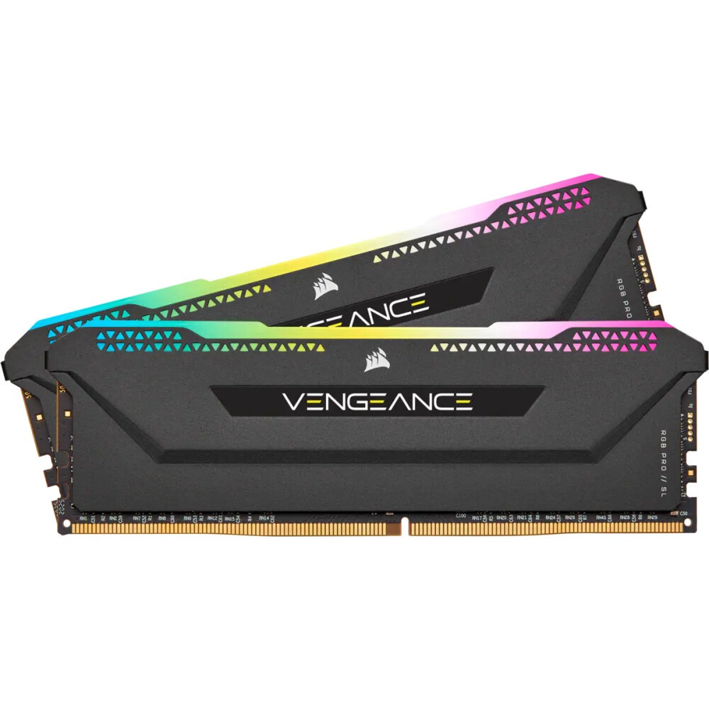Модуль памяти DDR4 Corsair Vengeance RGB Pro SL 16Gb (2x8Gb) 3600MHz CL18 (18-22-22-42) 1.35V / CMH1