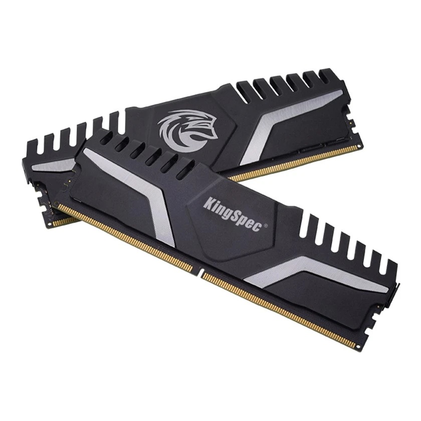 Оперативная память KingSpec, DDR5, 16GB (1x16GB), 5600MHz, CL40, DIMM, радиатор, чёрный