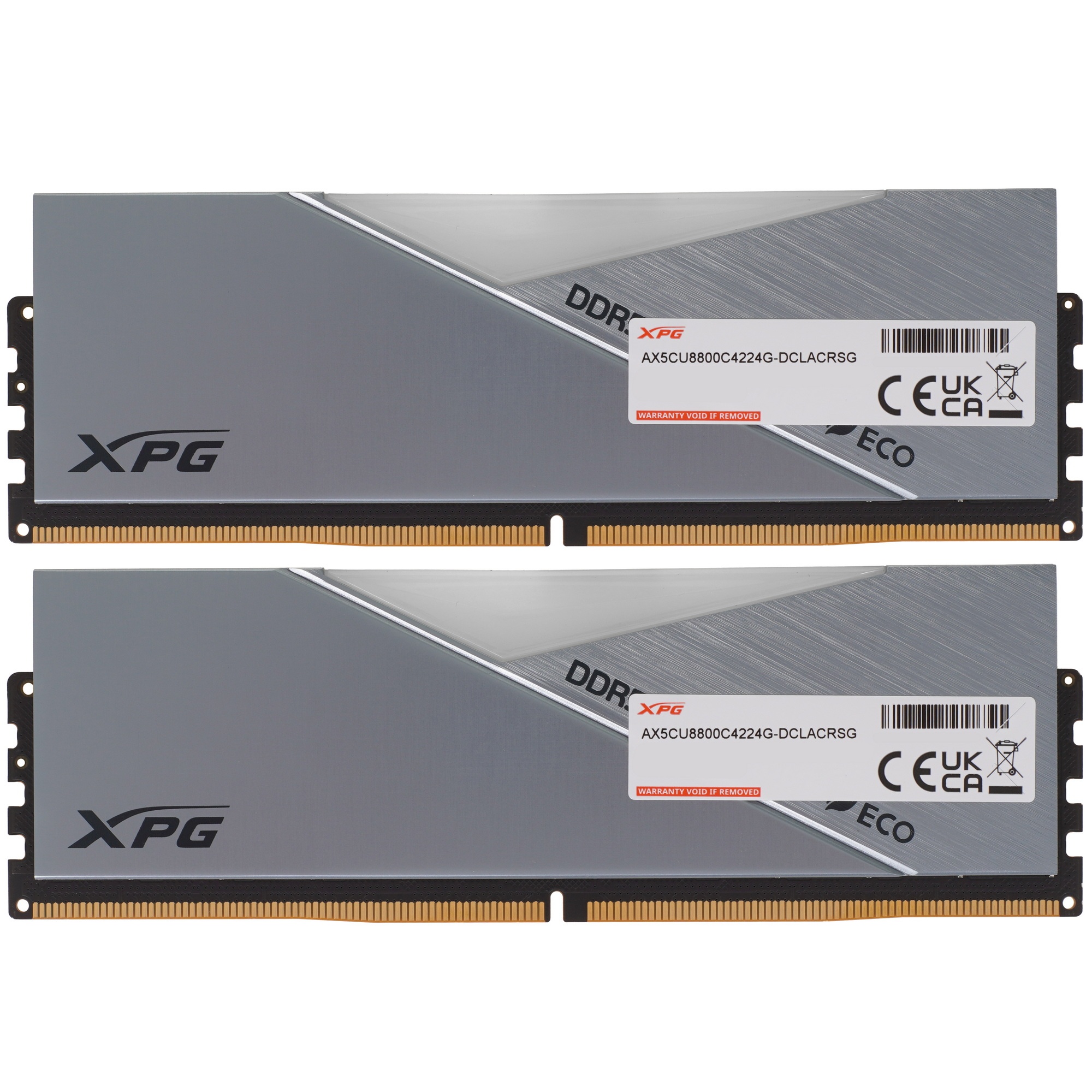 Оперативная память XPG Lancer, DDR5, 48GB (2x24GB), 8800MHz, CL42, DIMM, с радиаторами, RGB, серебри