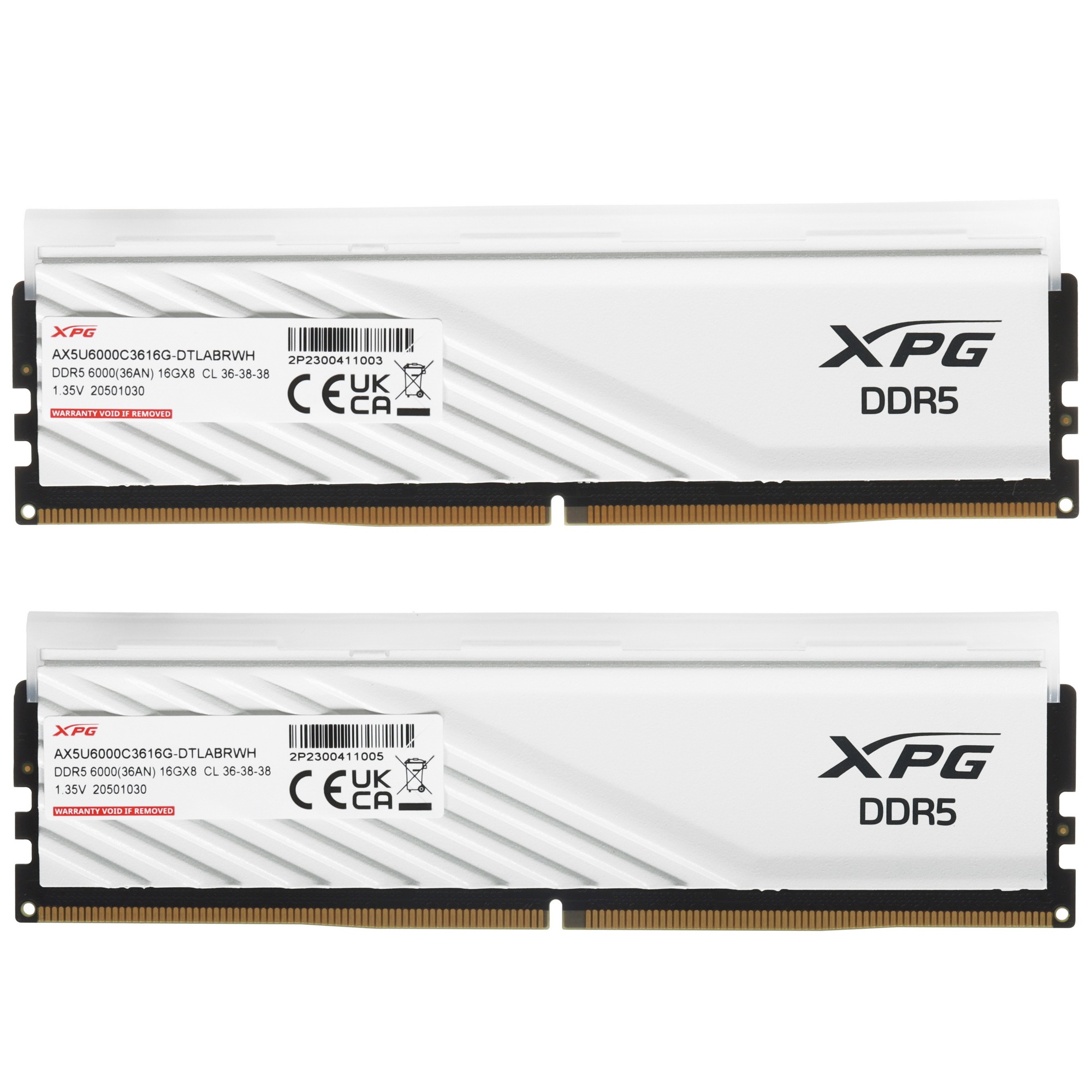Модуль памяти ADATA DIMM DDR5-6000 32GB (16GBx2) RGB AX5U6000C3616G-DTLABRWH