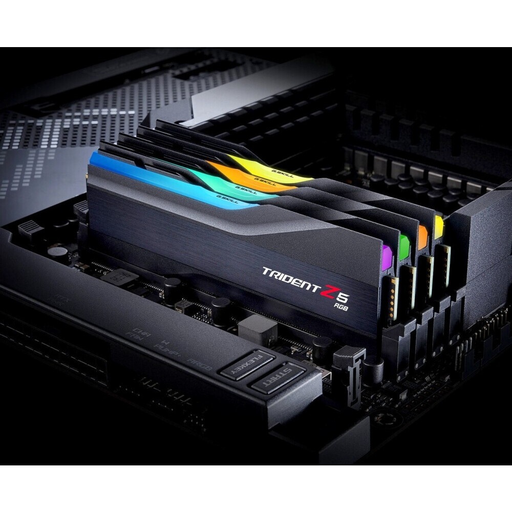 Модуль памяти G.SKILL TRIDENT Z5 RGB 32GB 8000МГц DDR5 CL38 DIMM (Kit of 2x16GB) 1.45V XMP 3.0, Blac
