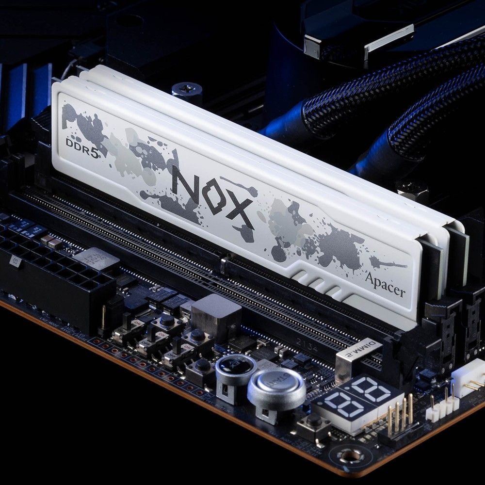 Модуль памяти Apacer 64GB DDR5 5600 DIMM OC NOX White w/HS, kit 2x32GB CL40, 1.25V