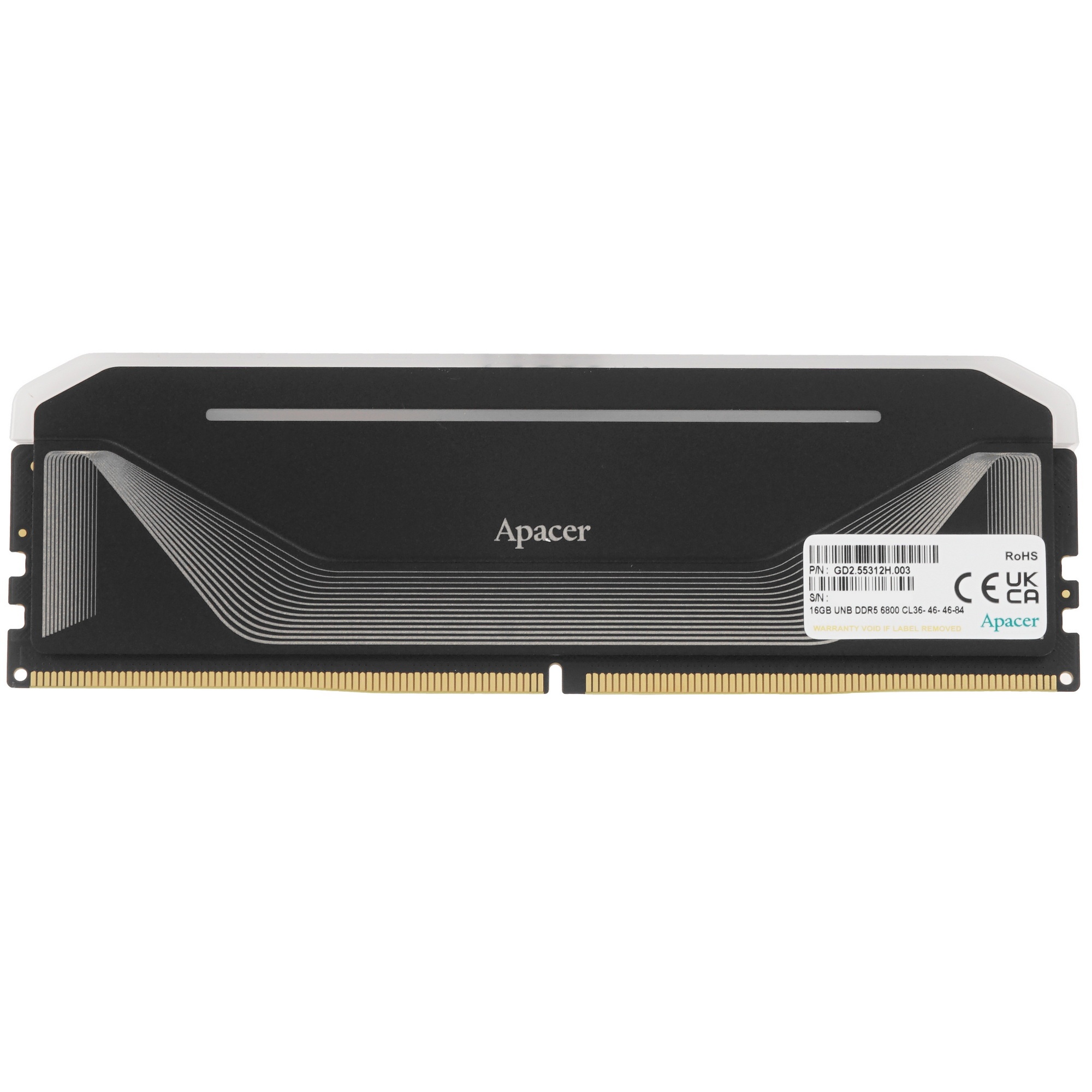 Модуль памяти Apacer DIMM DDR5-6800 16GB RGB AH5U16G68C592NBAA-1
