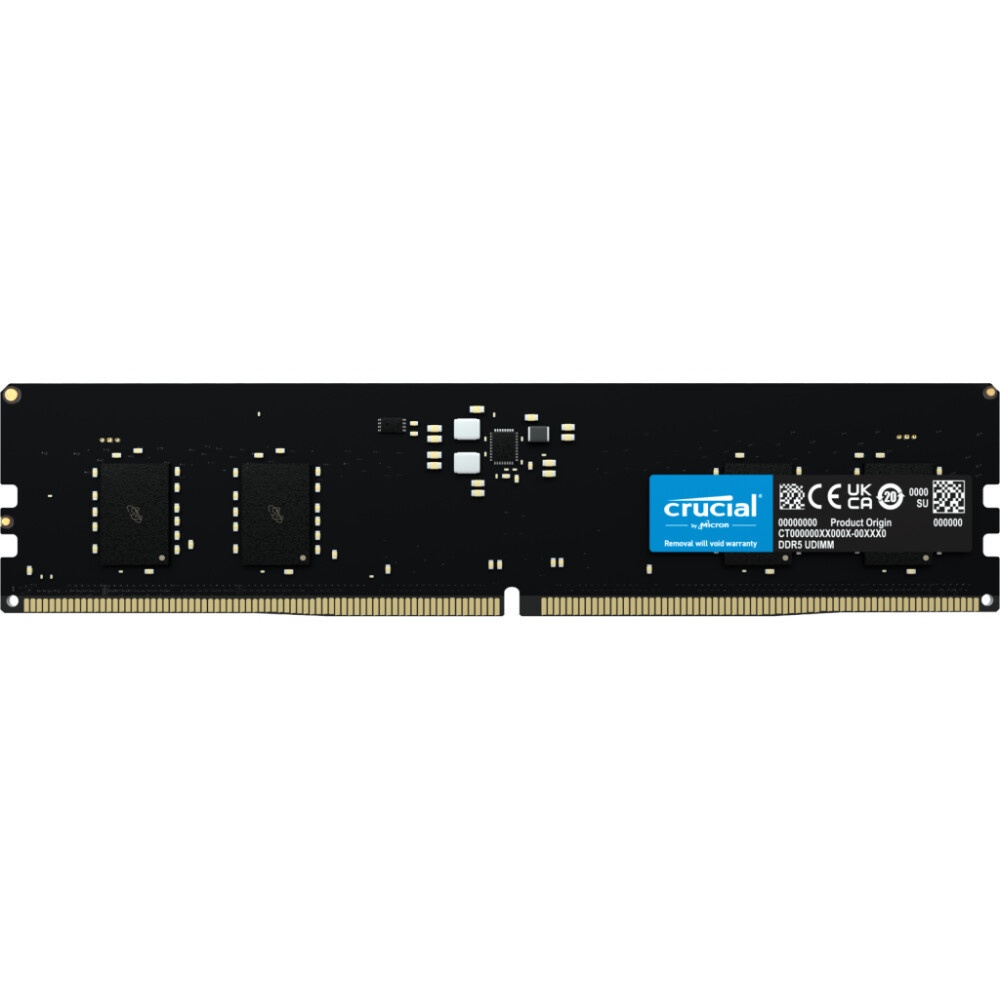 Оперативная память Crucial DDR5 8GB 4800 DIMM CT8G48C40U5 Non-ECC, CL40, 1.1V, RTL (905611)