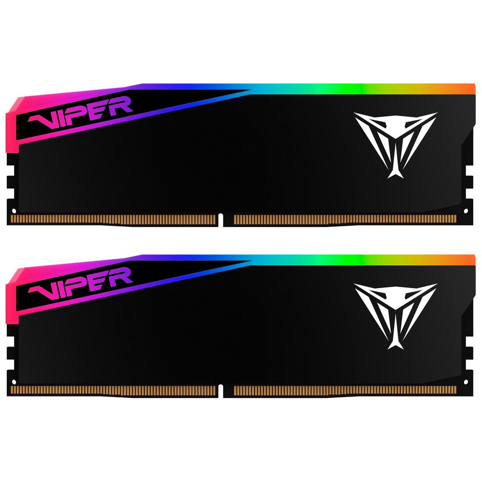 Память DDR 5 DIMM 32Gb (16Gbx2) 6000Mhz, PATRIOT VIPER ELITE 5 ULTRA RGB CL28 (VEUR532G6028K) (retai