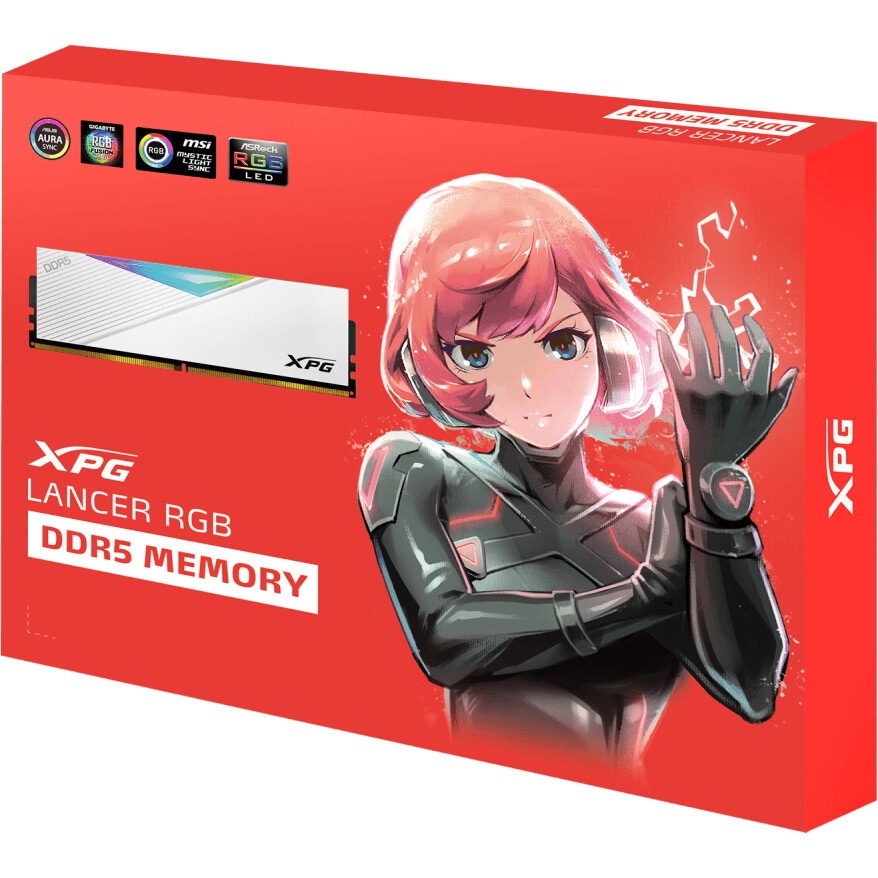 Модуль памяти Apacer DDR5  32GB  6400MHz DIMM NOX RGB Black Gaming Memory CL32 1.4V Kit (2x16GB) (Re