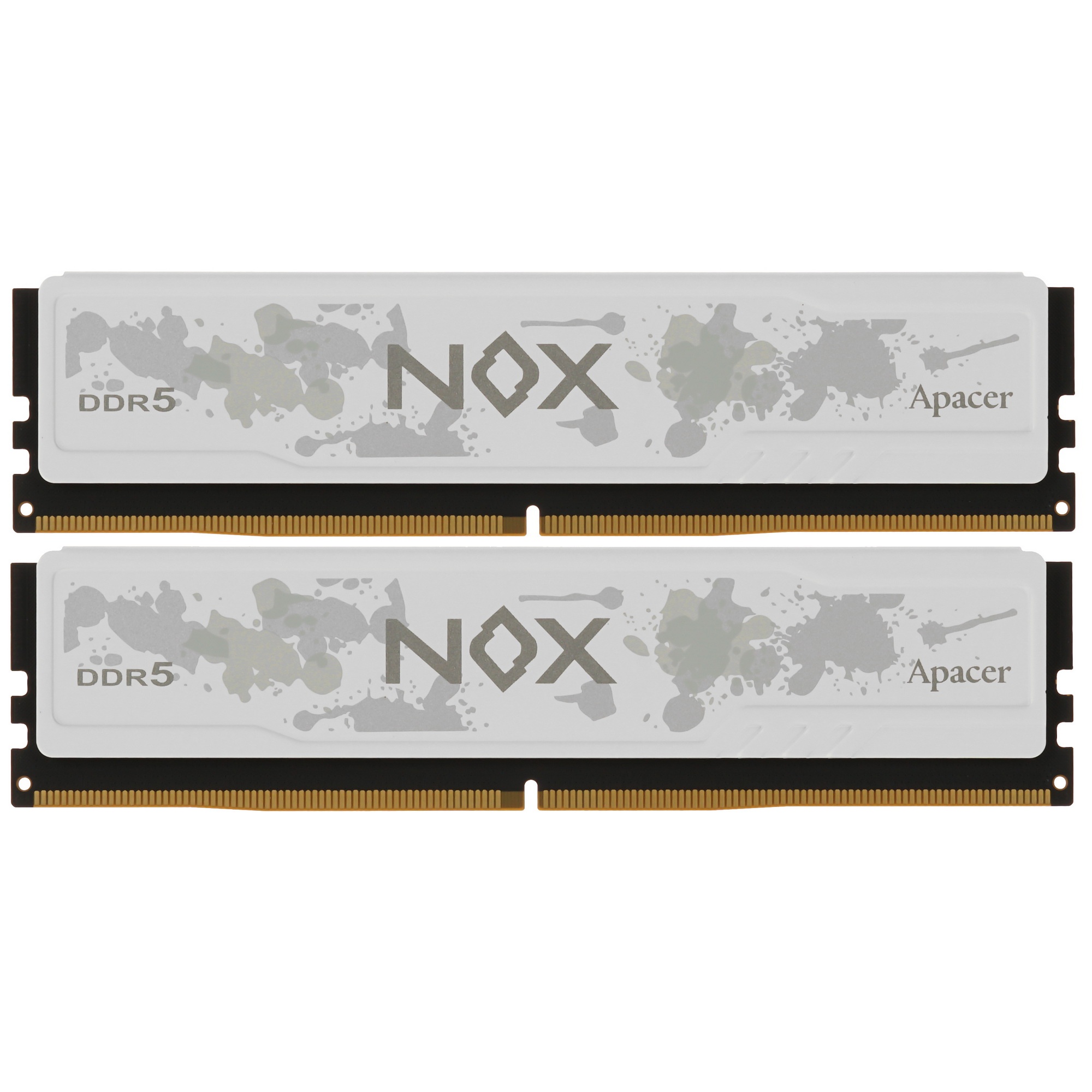 Оперативная память Apacer Nox, DDR5, 32GB (2x16GB), 5200MHz, CL40, DIMM, радиатор, белый