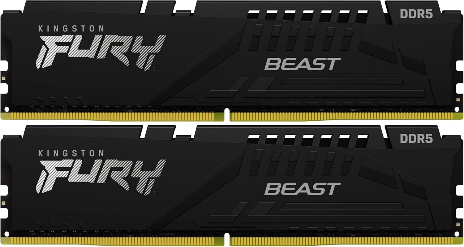Память оперативная Kingston 64GB 5600MT/s DDR5 CL40 DIMM (Kit of 2) FURY Beast Black