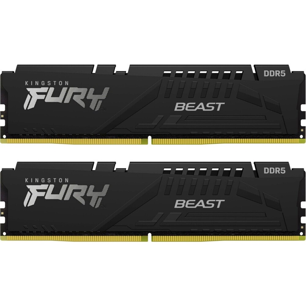 Память оперативная Kingston 64GB 5600MT/s DDR5 CL40 DIMM (Kit of 2) FURY Beast Black