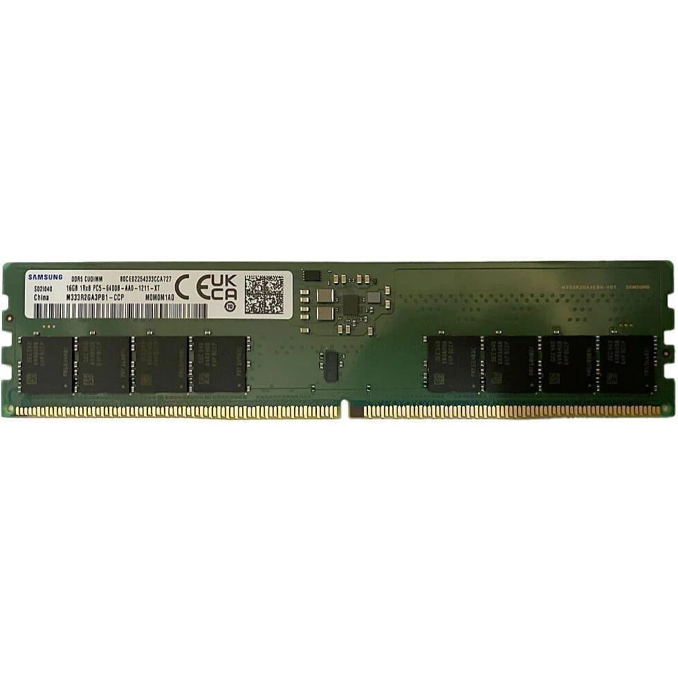 Оперативная память Kingston DDR5 16GB 6400MT/s Non-ECC CL52 CUDIMM 1Rx8