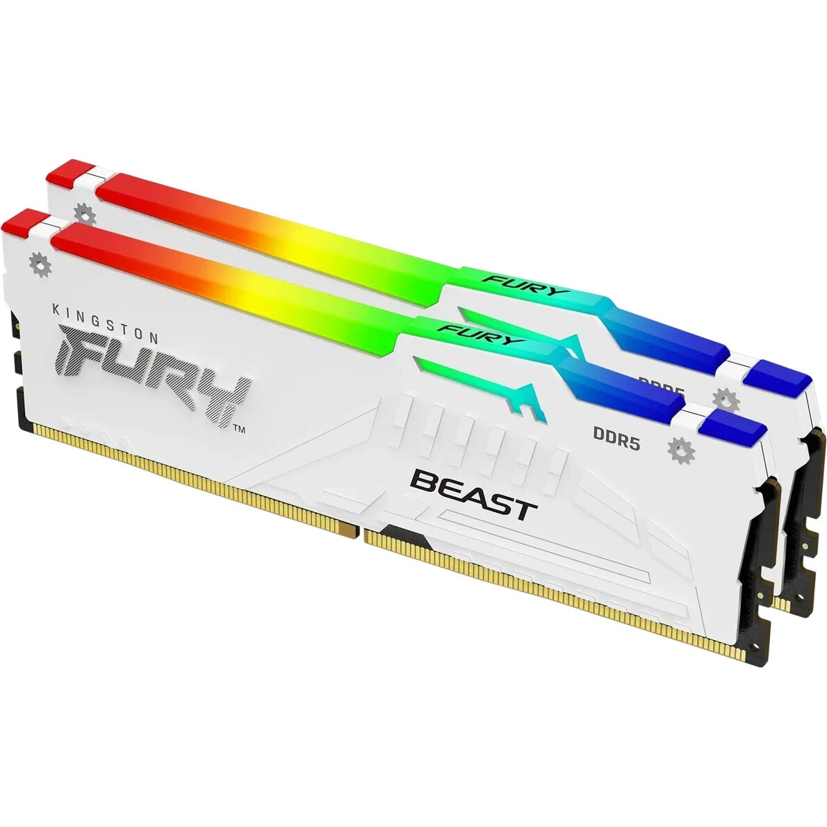 Оперативная память Apacer AH5U32G64C552MWAA-2, DDR5, 32GB (2x16 GB), 6400 MHz, CL32, радиатор, белый