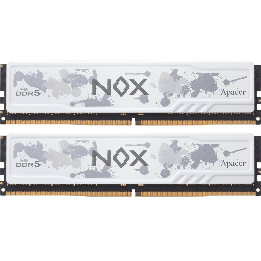 Оперативная память Apacer AH5U32G64C552MWAA-2, DDR5, 32GB (2x16 GB), 6400 MHz, CL32, радиатор, белый