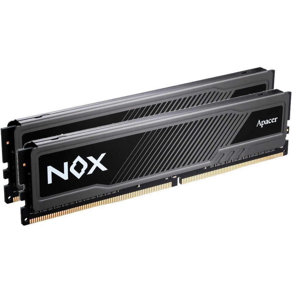 Оперативная память Apacer Nox, DDR4, 32GB (2x16 GB), 3600 MHz, CL18, DIMM, радиатор, черный