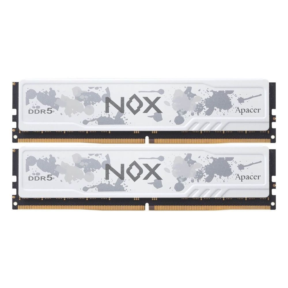 Модуль памяти Apacer 64GB DDR5 5200 DIMM OC NOX White w/HS, kit 2x32GB CL40, 1.25V