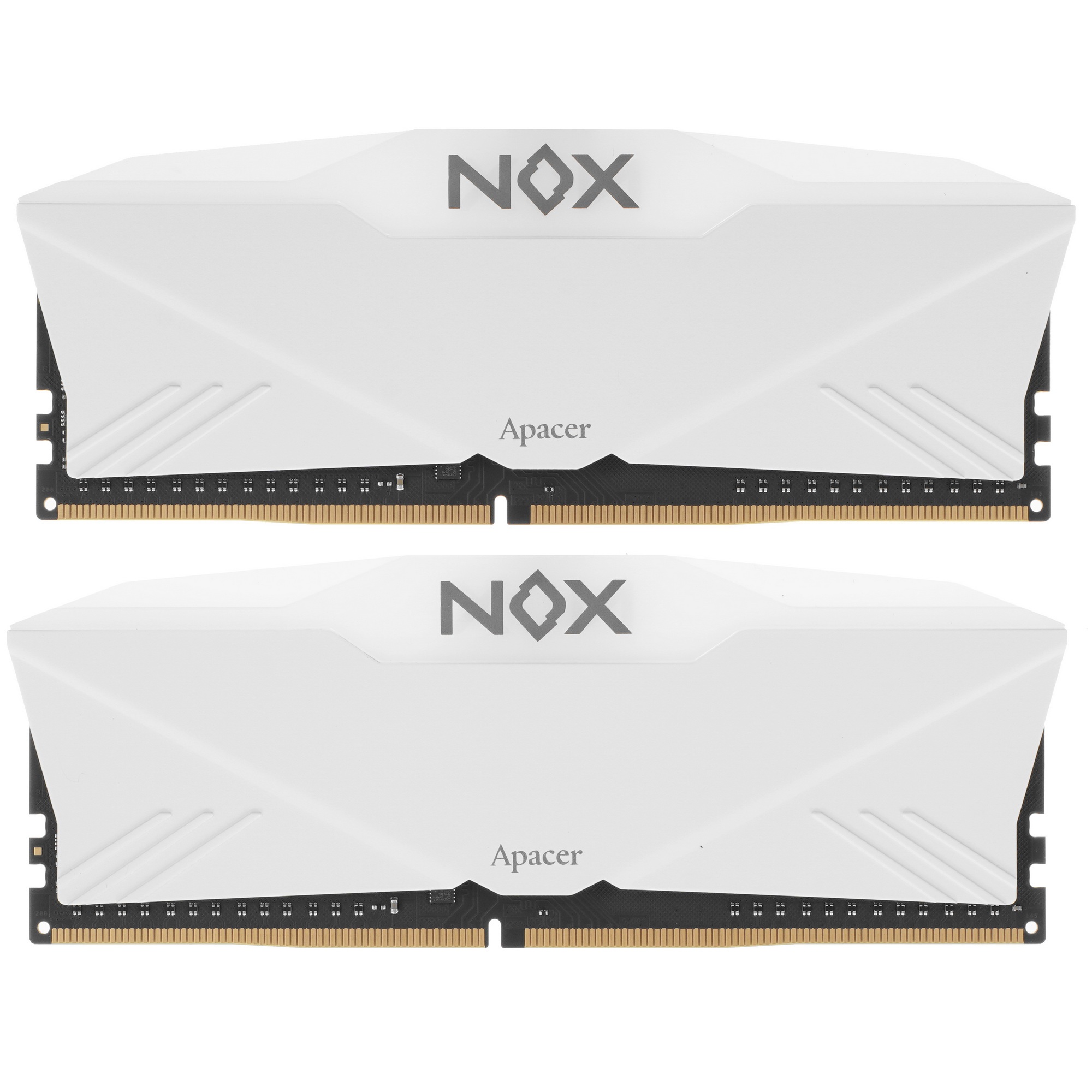 Оперативная память Apacer NOX RGB, DDR4, 16GB (2x8 GB), 3200 MHz, CL16, радиатор, белый