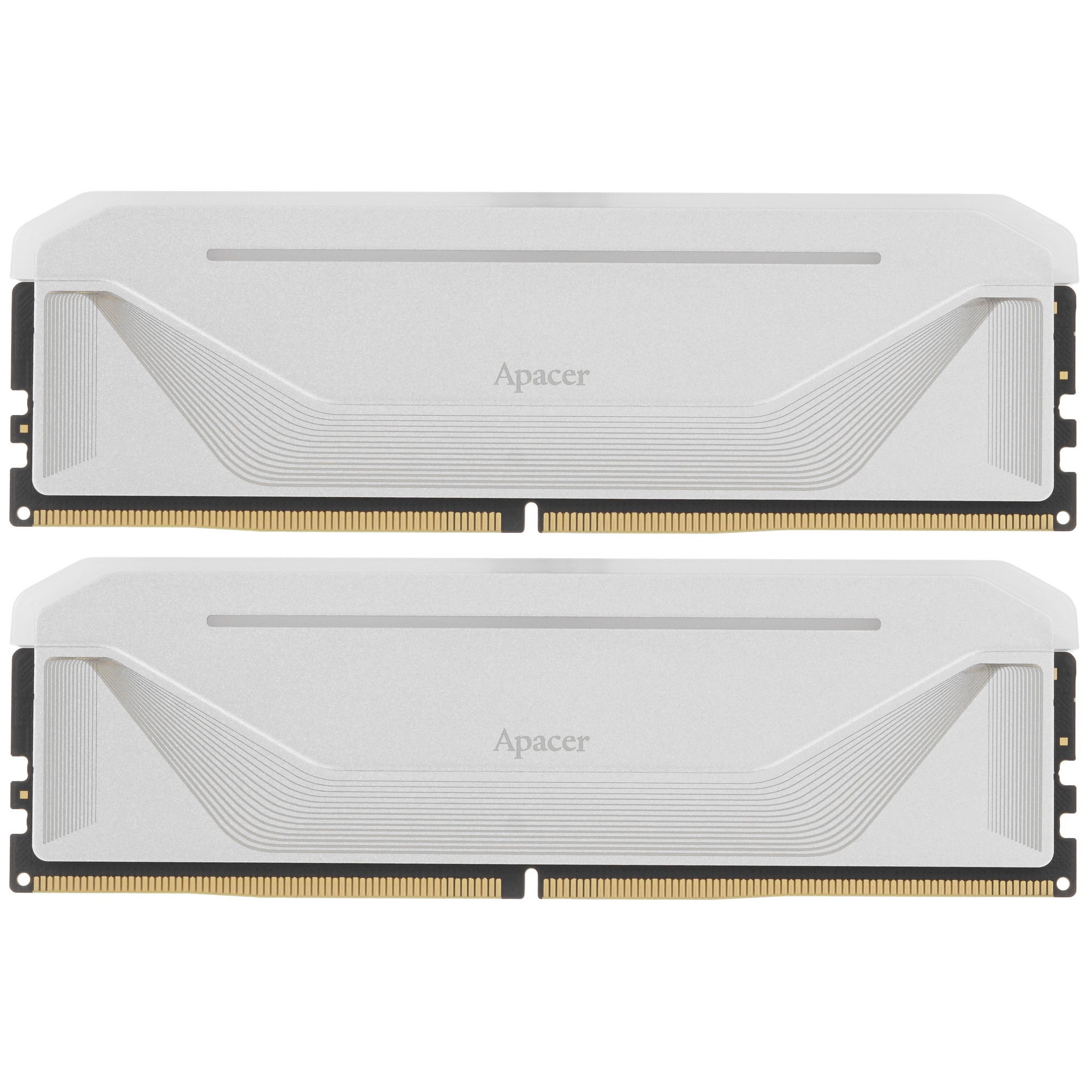 Оперативная память Apacer Nox, DDR5, 64GB (2x32 GB), 6000 MHz, CL38, радиатор, RGB, серебристый
