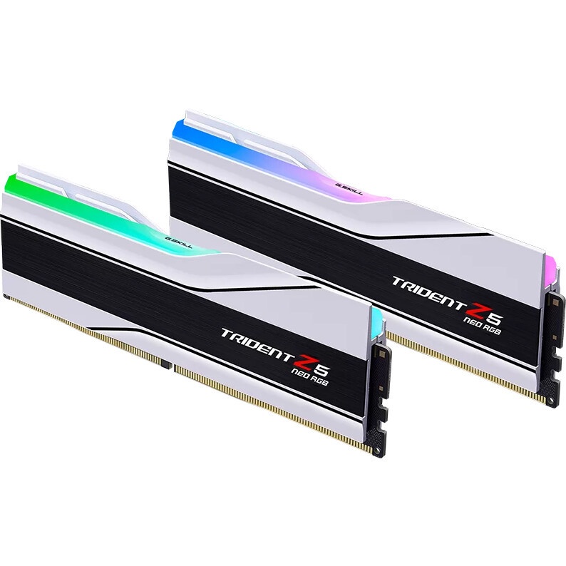 Модуль памяти G.SKILL TRIDENT Z5 NEO RGB 32GB 6000МГц DDR5 CL30 DIMM (Kit of 2x16GB) 1.35V EXPO, Whi