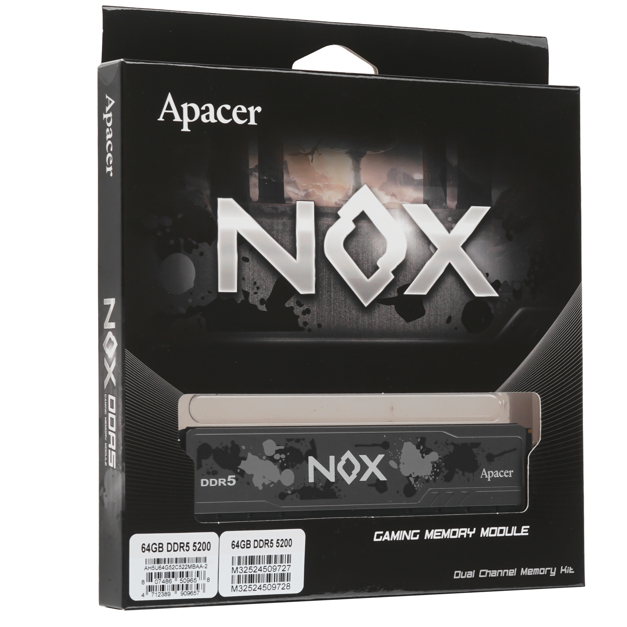 Оперативная память Apacer NOX 2x32GB DDR5 (AH5U64G52C522MBAA-2)