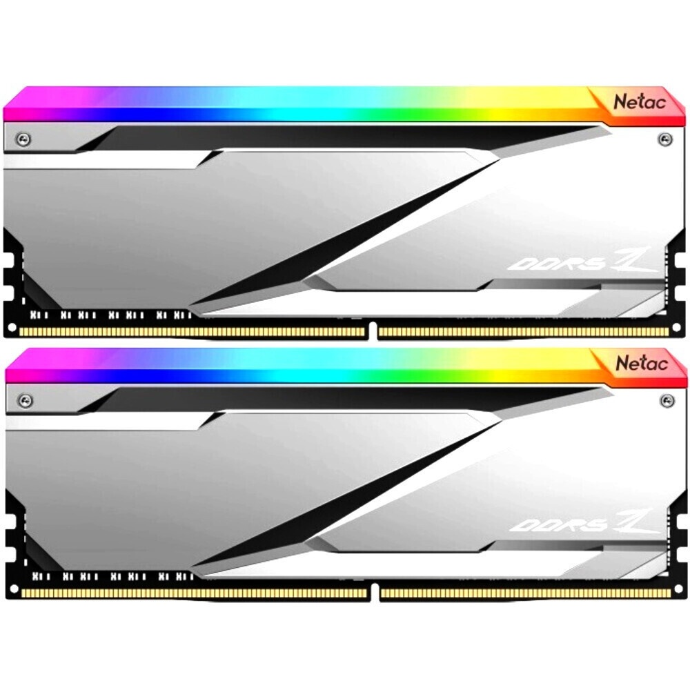 Память Netac Shadow II RGB DDR 5 DIMM 32Gb (16Gbx2) 6400Mhz, C32 NTS2D5P64DP-32K