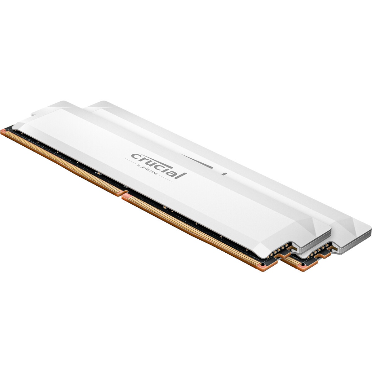 Оперативная память Crucial Pro Gaming by Micron DDR5-6400 64GB Kit (2x32GB) UDIMM CL40 White 1.35V,