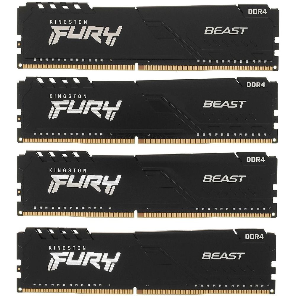 Модуль памяти Kingston OEM 16GB Kingston DDR4 2666 DIMM FURY Beast Black Gaming Memory KF426C16BBK4/