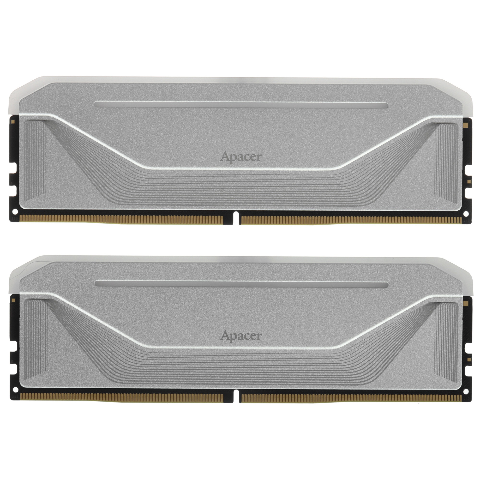 Оперативная память Apacer Nox, DDR5, 64GB (2x32GB), 6400MHz, CL32, DIMM, с радиаторами, RGB, белый