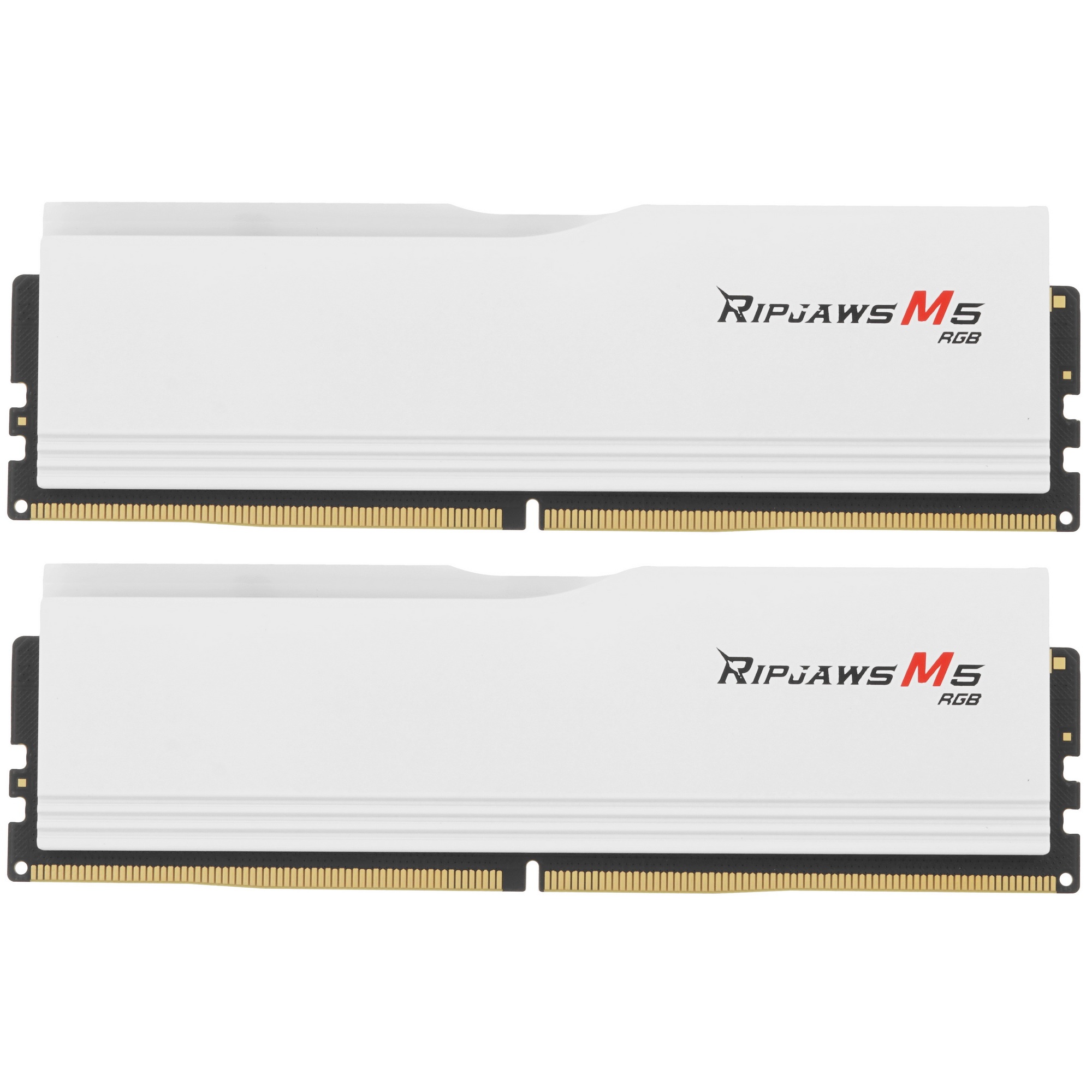 Модуль памяти G.SKILL RIPJAWS M5 RGB 64GB 6000МГц DDR5 CL30 DIMM (Kit of 2x32GB) 1.4V XMP 3.0, White