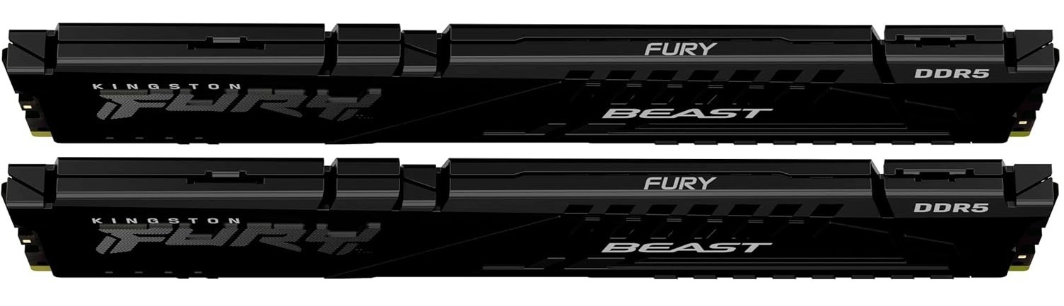 Оперативная память Kingston 64GB 5200MT/s DDR5 CL40 DIMM (Kit of 2) FURY Beast Black