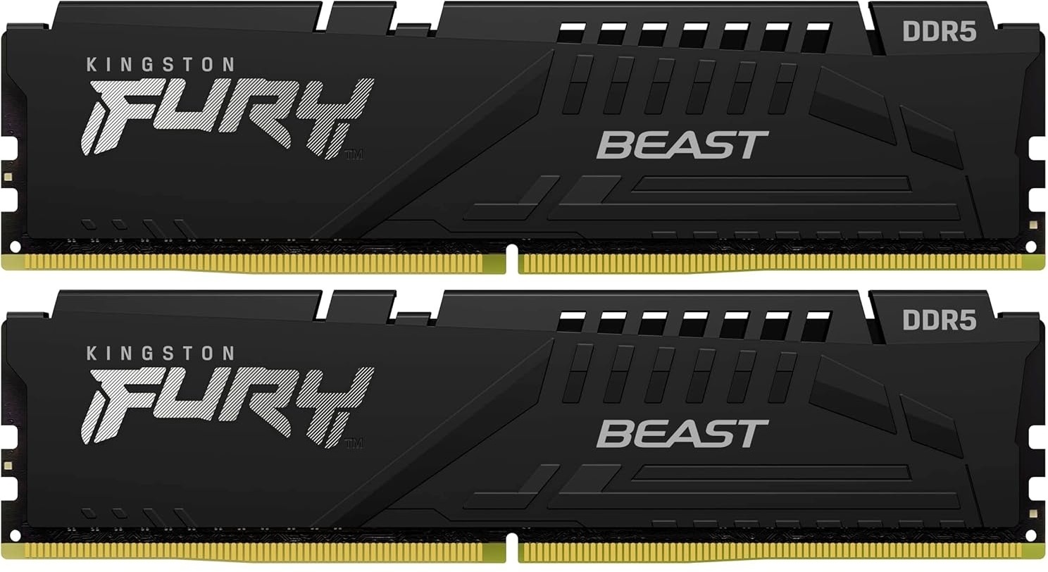 Оперативная память Kingston 64GB 5200MT/s DDR5 CL40 DIMM (Kit of 2) FURY Beast Black