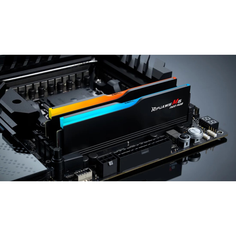Модуль памяти G.SKILL RIPJAWS M5 NEO RGB 32GB 6000МГц DDR5 CL30 DIMM (Kit of 2x16GB) 1.35V EXPO, Bla