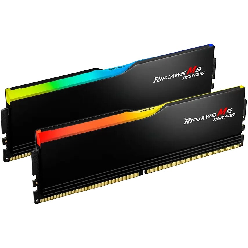 Модуль памяти G.SKILL RIPJAWS M5 NEO RGB 32GB 6000МГц DDR5 CL30 DIMM (Kit of 2x16GB) 1.35V EXPO, Bla