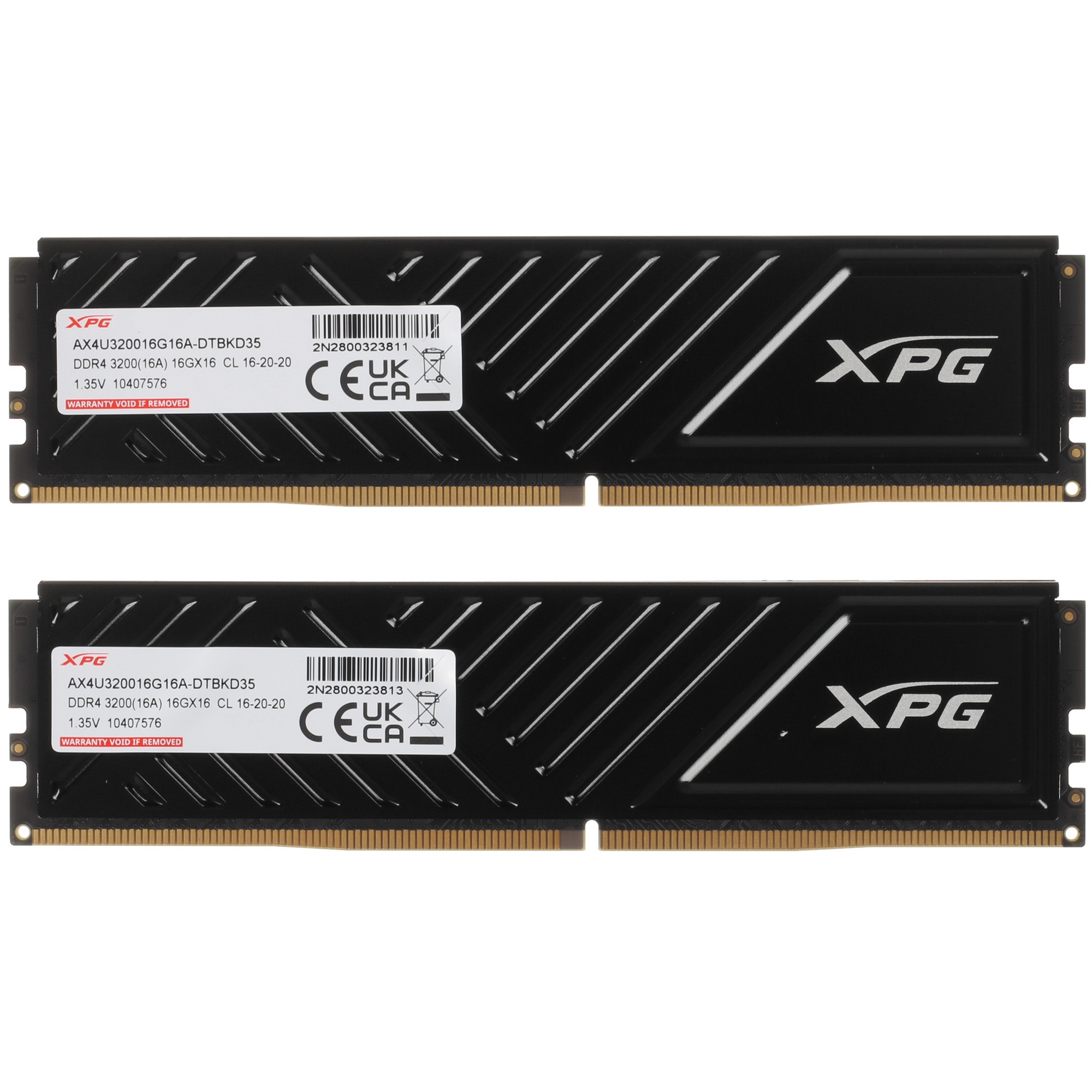 Модуль памяти DIMM DDR4-3200 32GB (16GBx2) AX4U320016G16A-DTBKD35 ADATA