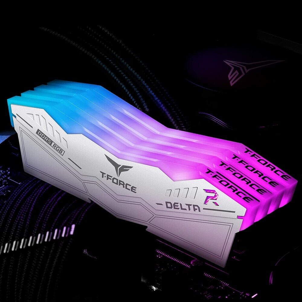 Модуль памяти CORSAIR 64GB 6000МГц DDR5 CL30 DIMM (Kit of 2x32GB) XMP 3.0, Vengeance RGB White