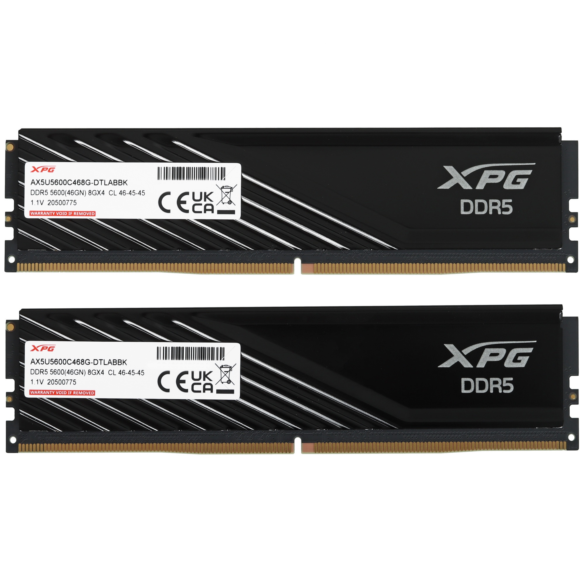 Модуль памяти ADATA 16GB DDR5 5600 DIMM XPG Lancer Blade Black RGB CL 46, Intel XMP 3.0 / AMD EXPO