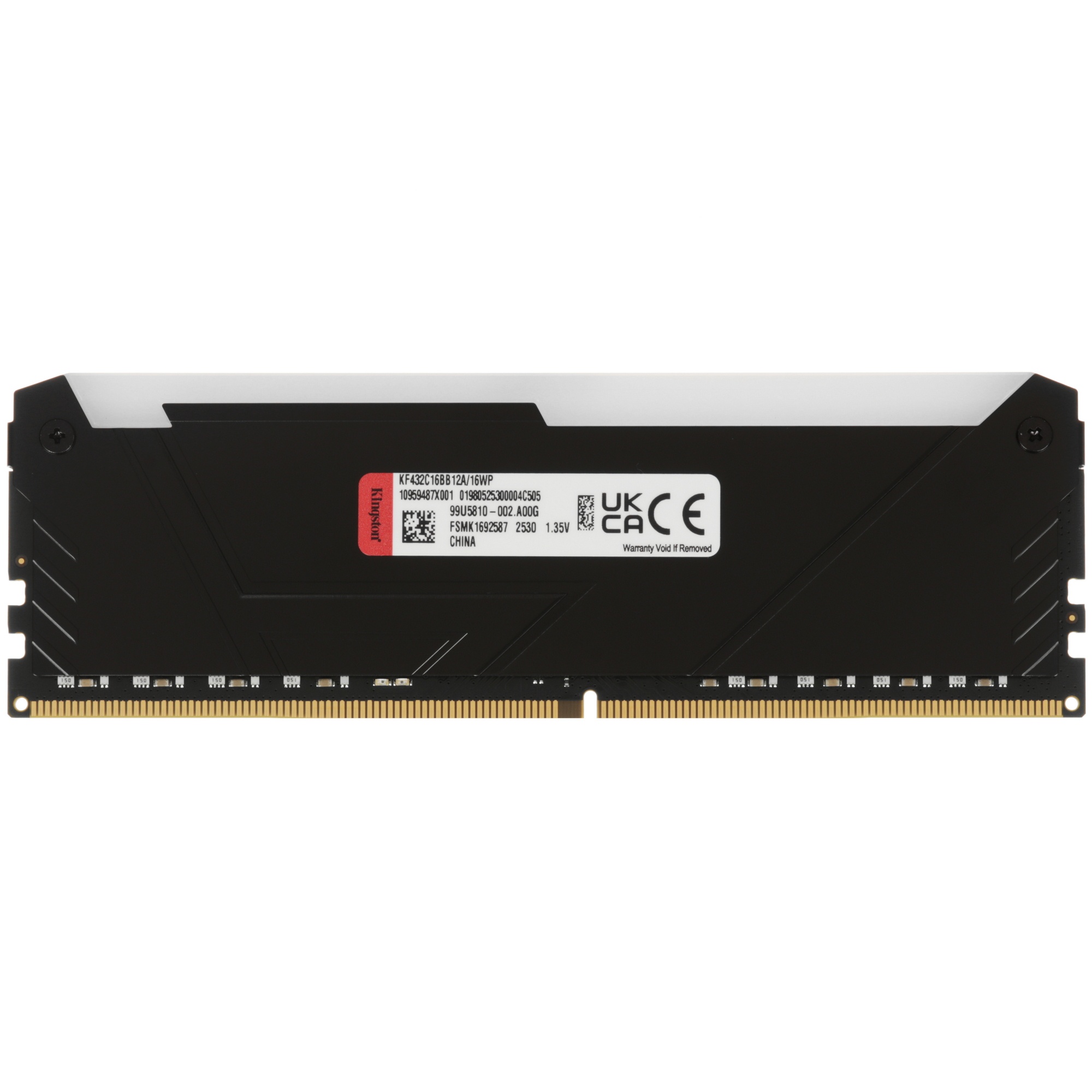 Оперативная память Kingston 16Gb 3200MT/s DDR4 CL16 DIMM 1Gx8 FURY Beast RGb (Select Regions ONLY)