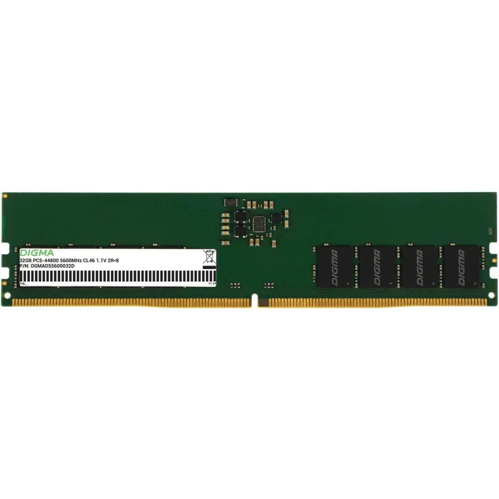 Оперативная память Digma, DDR5, 32GB (1x32GB), 5600MHz, CL46, DIMM
