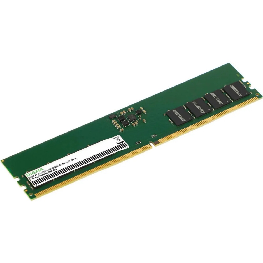 Оперативная память Digma, DDR5, 32GB (1x32GB), 5600MHz, CL46, DIMM